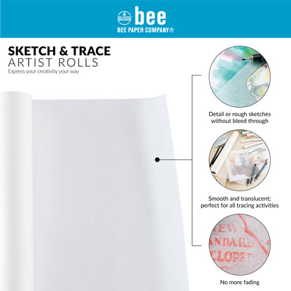 Sketch and Trace Paper – White