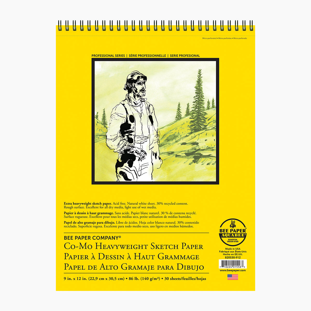 BEE-820 Series | Co-Mo Heavyweight Sketch Paper – Bee Paper