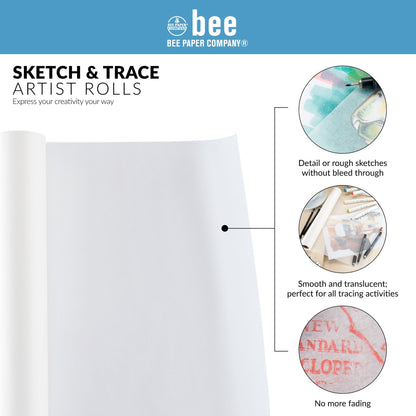 BEE-515 Series | Sketch and Trace Paper – White