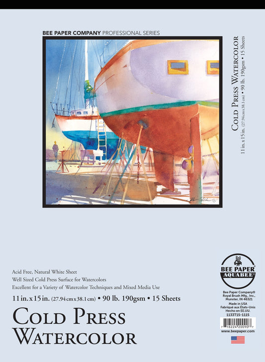 BEE-1133 Series | Cold Press Watercolor Paper – 90 lb.