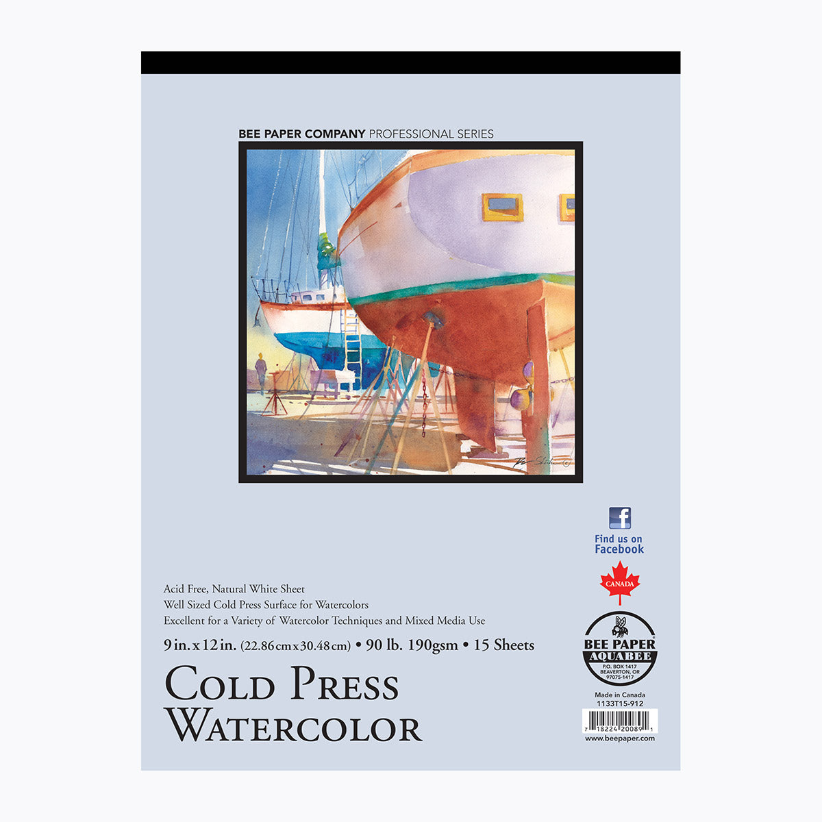 BEE-1133 Series | Cold Press Watercolor Paper – 90 lb.