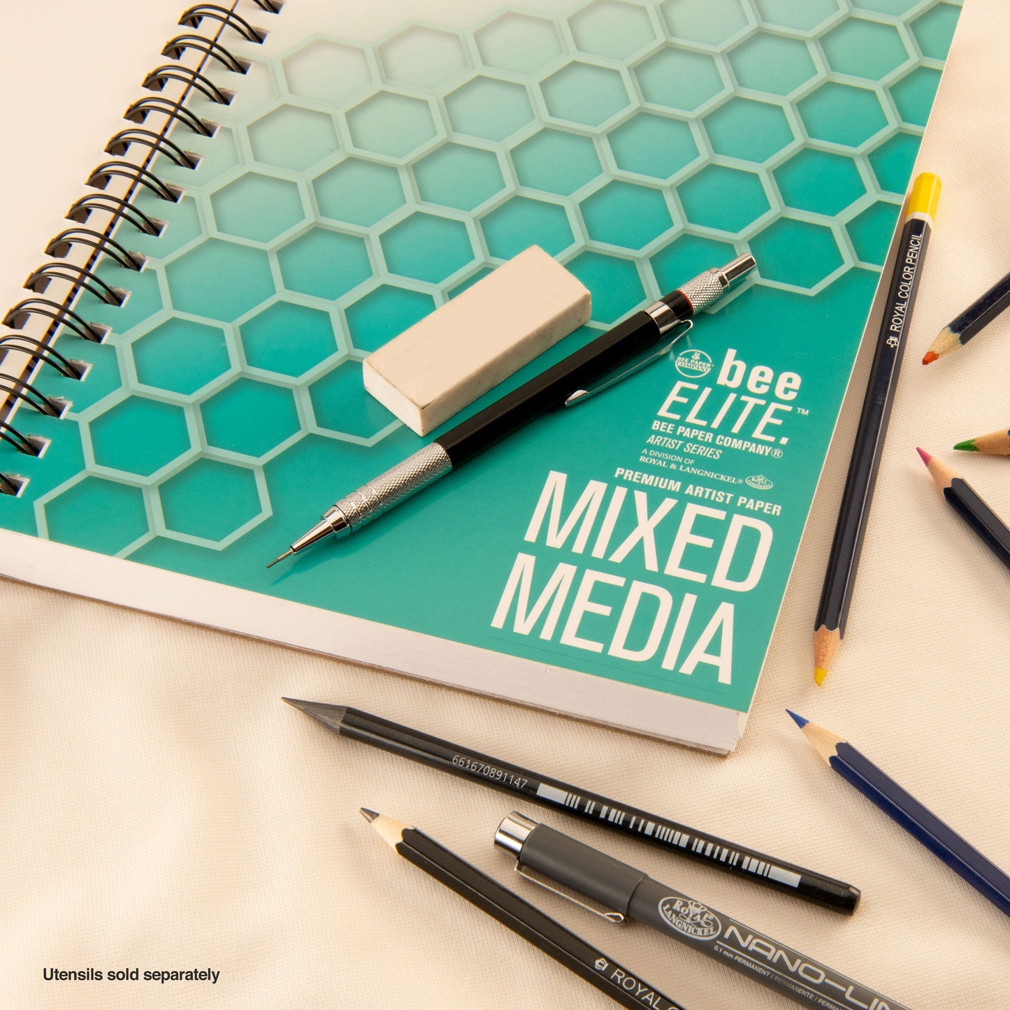 BEE-40022S | Bee Elite™ Mixed Media Artist Pad - 7" x 10"