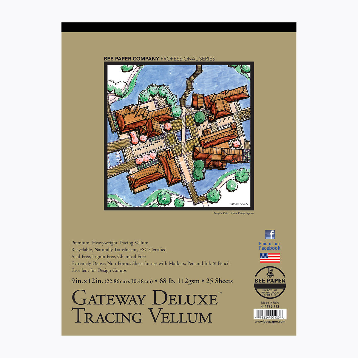 BEE-441 Series | Gateway Deluxe Tracing Vellum Paper – 68 lb.