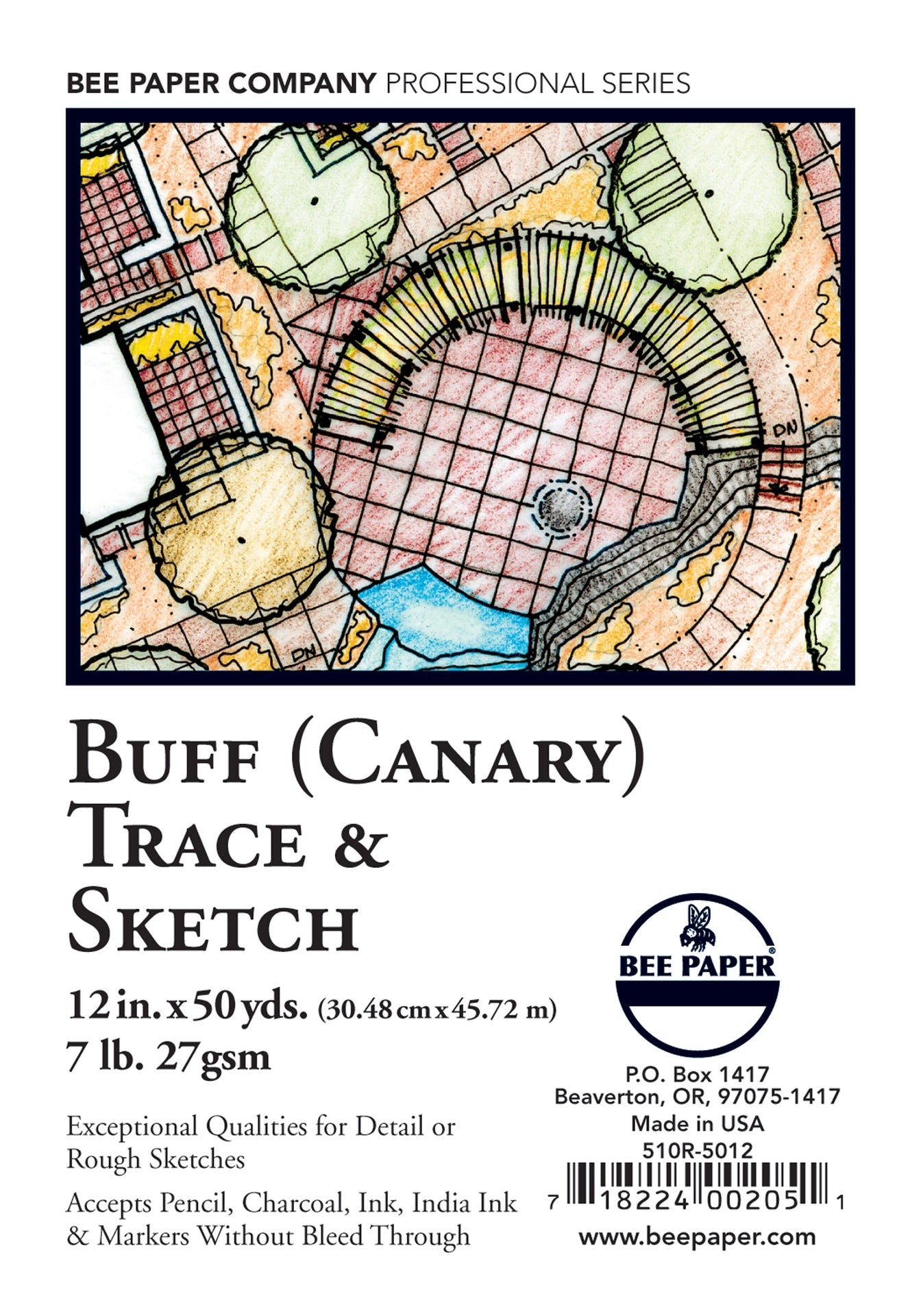 BEE-510 Series | Sketch and Trace Paper – Buff (Canary)