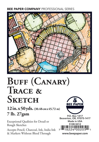 BEE-510 Series | Sketch and Trace Paper – Buff (Canary)