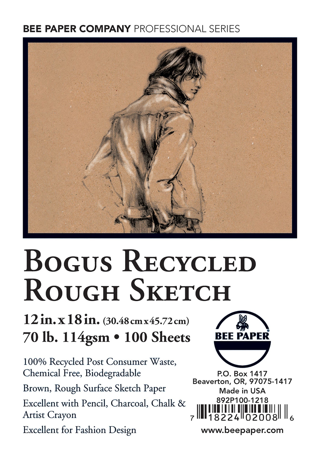 BEE-892 Series | Brown Bogus Recycled Rough Sketch Paper