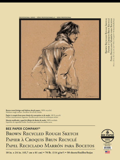 BEE-892 Series | Brown Bogus Recycled Rough Sketch Paper
