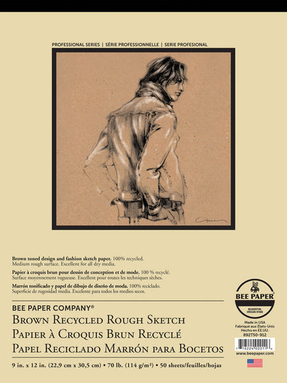 BEE-892 Series | Brown Bogus Recycled Rough Sketch Paper