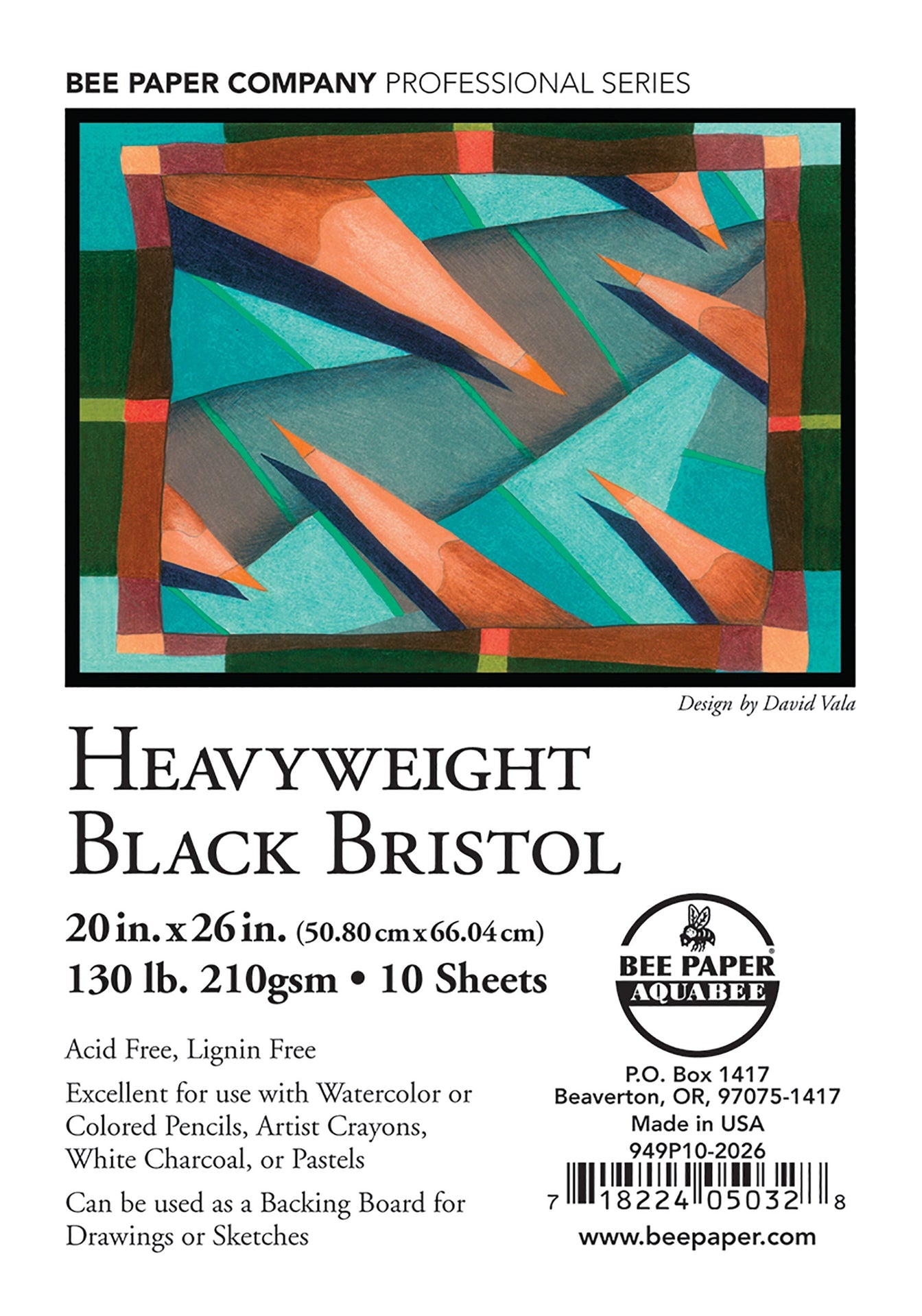 BEE-949 Series | Heavyweight Black Bristol Board