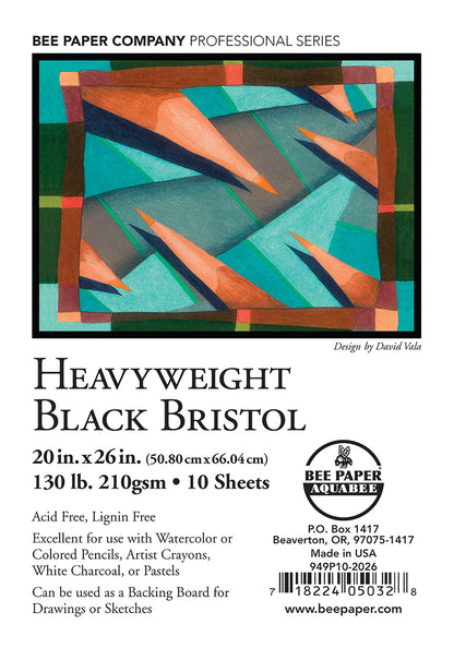 BEE-949 Series | Heavyweight Black Bristol Board