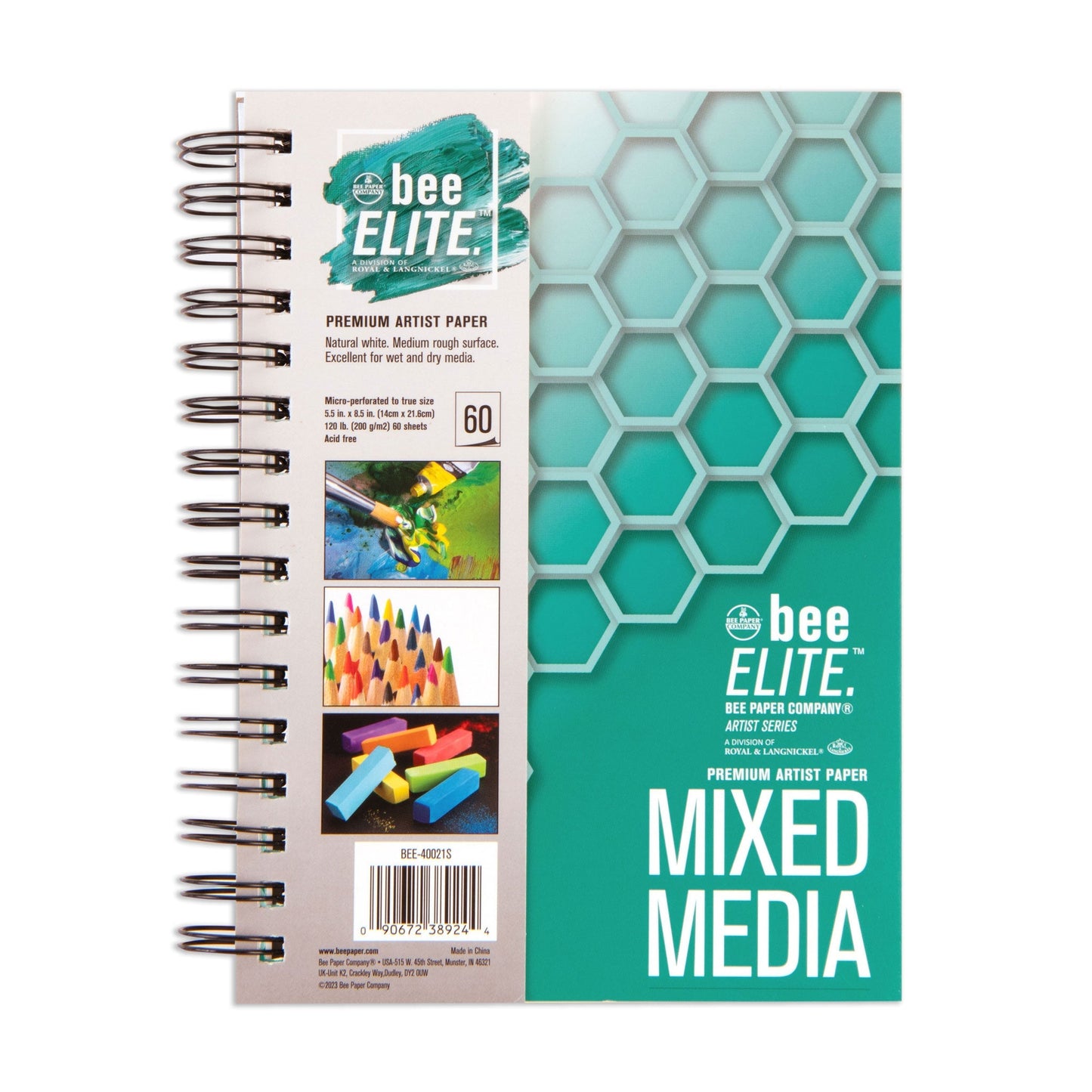 BEE-40021S | Bee Elite™ Mixed Media Artist Pad - 5.5" x 8.5"