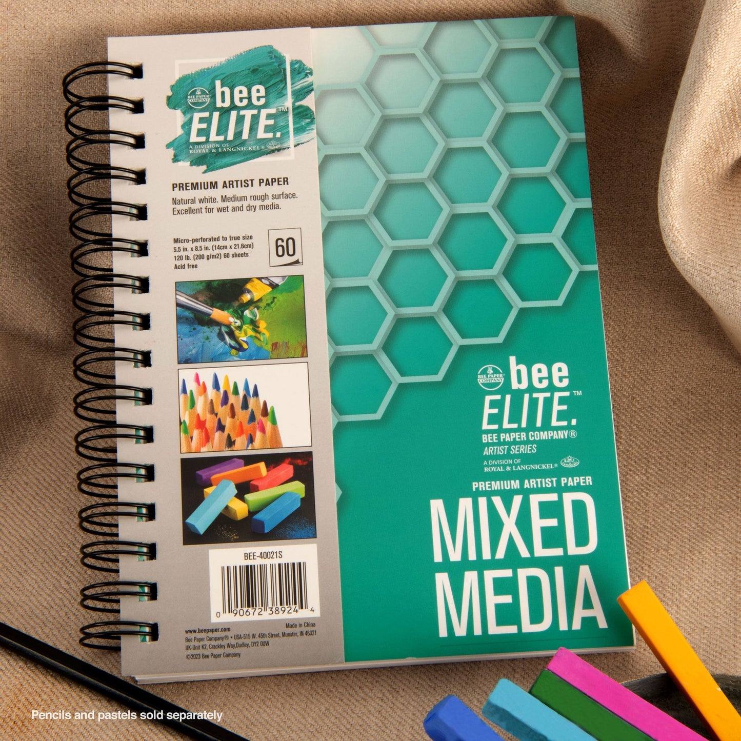 BEE-40021S | Bee Elite™ Mixed Media Artist Pad - 5.5" x 8.5"